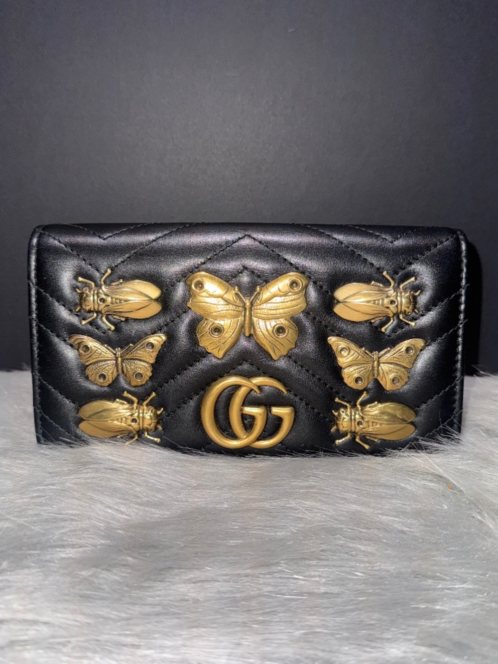 Gucci GG Marmont Animal stud Mini Purse~EUC